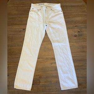 SOLD Gap 1969 Men’s White Denim Jeans Straight Fit Size 30/32 Brand New